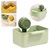 Suction Cup Sink Corner Rack Anti-leak with Drain Hole Sink Filter Hanging Basket Push-type One-touch Opening and Closing