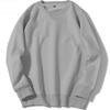Moletom Hip Hop Unissex Gola Redonda Cor Sólida para Outono/Inverno