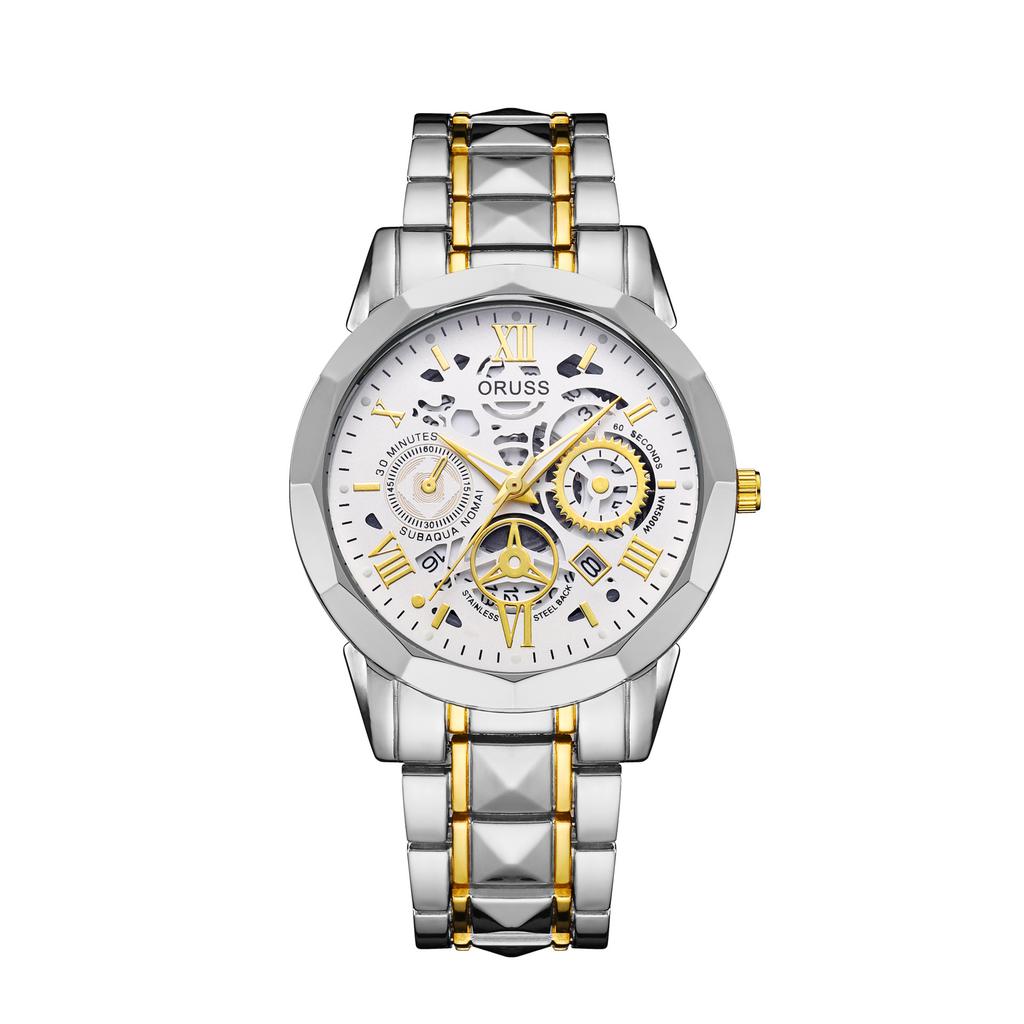 Men'S Simple Handsome Trend Watch Waterproof Fashion Quartz Watch Stainless Steel