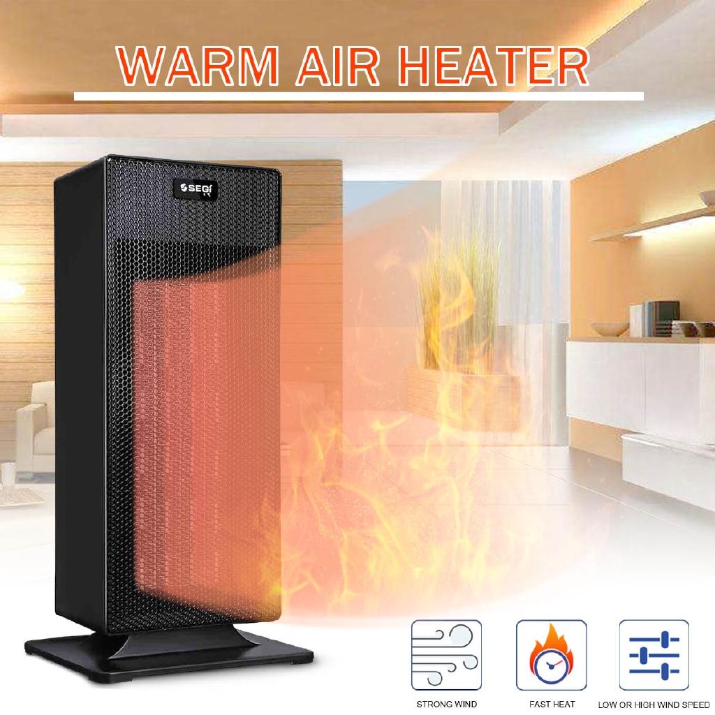 2000W Remote Control Portable Adjustable Thermostat Heater Fan Electric Heater Space Warmer for Home Office Standing