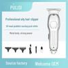 Rechargeable Hair Clipper with Adjustable Levels and Stainless Steel Blade