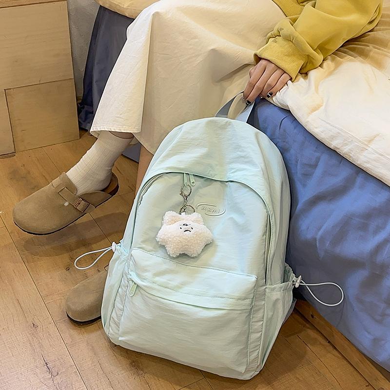 Damryggsäck Junior Senior Gymnasieelev Ryggsäck Lättviktig Enfärgad Reseryggsäck