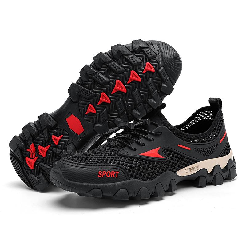Summer Men's Casual Shoes Outdoor Breathable Mesh Antiskid Shoe 39-46