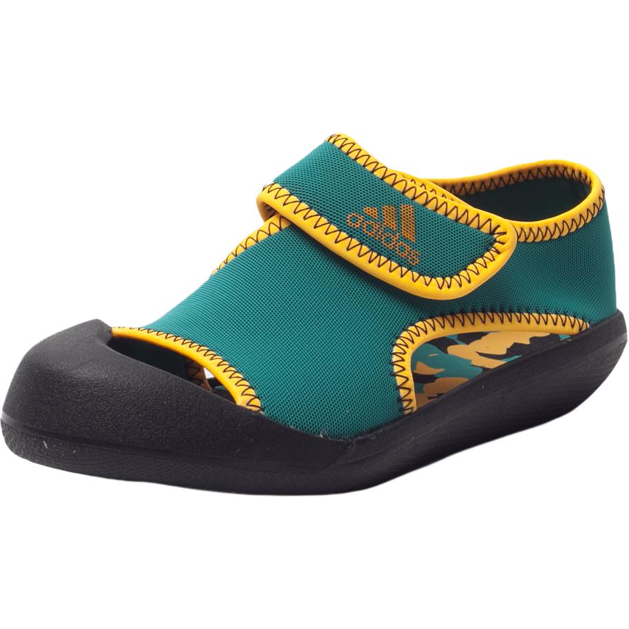 Adidas Sandal Fun Comfortable Durable Low Top Kids Sandals Kids Sandals Green AF3877 34