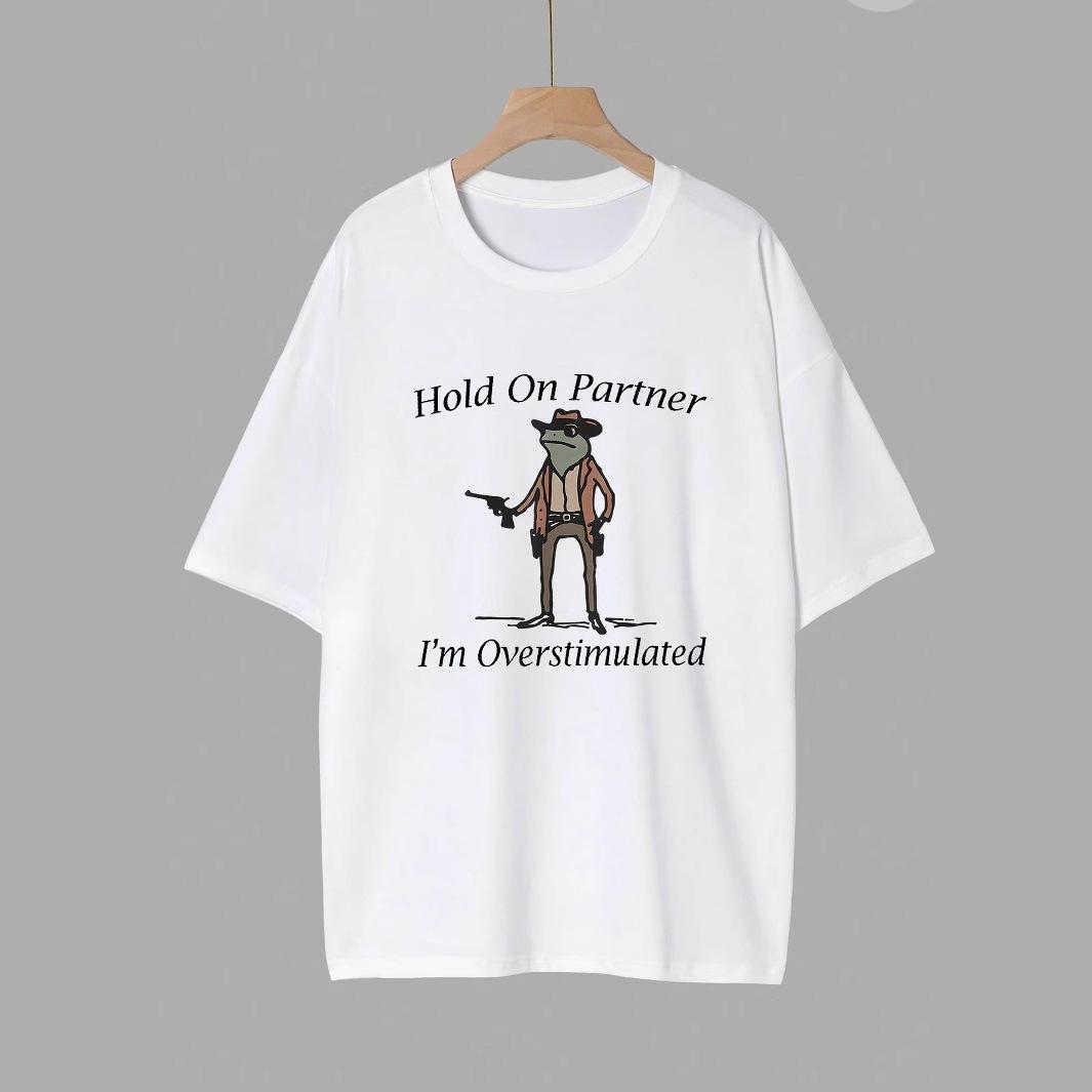 

Личность Подожди Партнер Я Перестимулирован Футболка 5XL белый