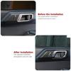2x Inner Door Handle Decor Cover Trim for + Ford Bronco Black Carbon Fiber