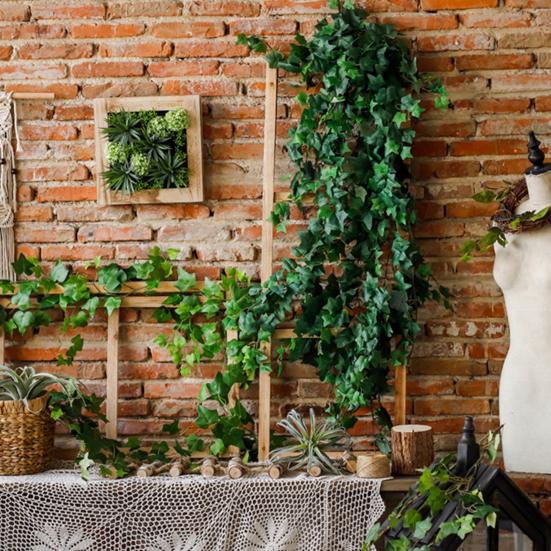 5 pezzi di simulazione rampicante fiore vite edera rattan pianta sospesa decorazione della parete di casa