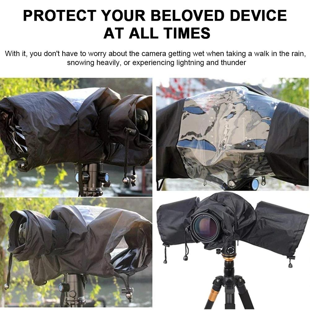 Universal Waterproof Camera Rain Cover For Dslr/mirrorless, Anti-fog Windproof Protective Raincoat For Canon Nikon Sony, Professional Weather