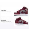 Air 1 Mid GS Cherrywood Red Kids Sneakers Cement-Grey White DQ8423-615