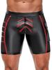 Ormeto Black-Red Zip Shorts - NEK - Sexy Boxer Shorts