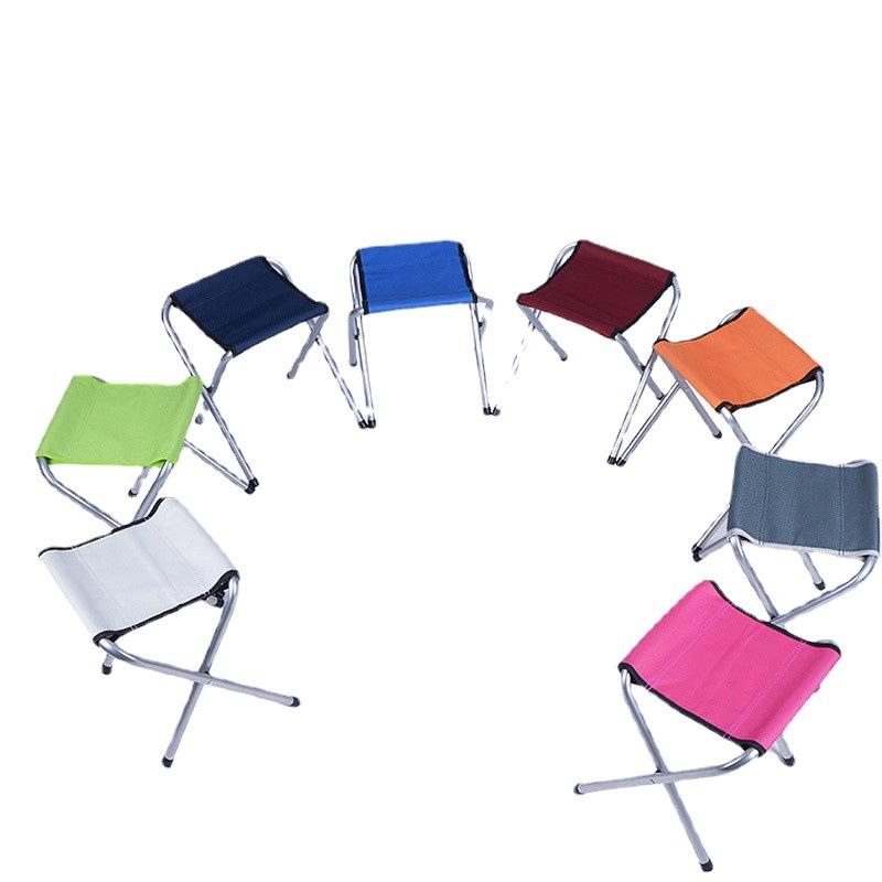 Ultra-Light Portable Folding Stool Compact Beach Chair Camping Seat Outdoor Picnic Fishing Collapsible Stool Easy Storage Metal Frame