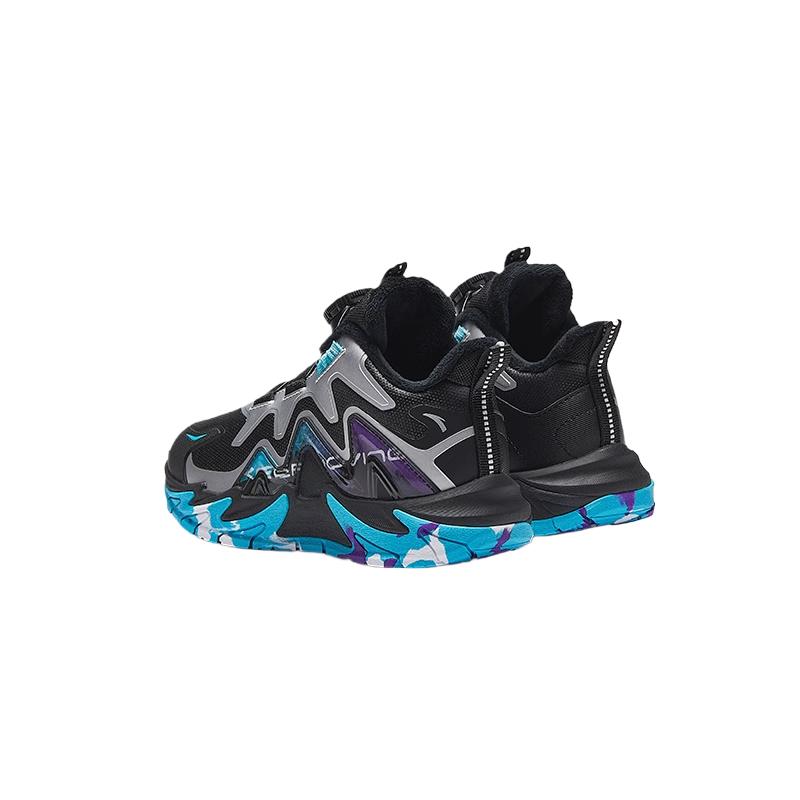 Anta Comfortable Fashionable Versatile Personality Non-Slip Wear-Resistant Kids Cotton Shoes Kids Shoes Black 312449978N-1