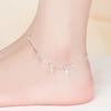 Buyee 925 Silver Simple Anklet Chain for Women Fashion Fine Jewelry Foot Legs Anklets
