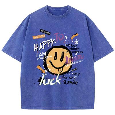Sii Te Stessa Oggi E Continua a Sorridere Maglietta Donna Comoda Traspirante T-shirt Casual Maglietta Oversize Manica Corta