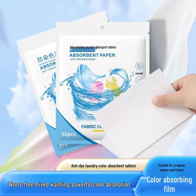 Color-absorbing sheets: prevent color bleeding in mixed washes, ensuring clothes stay vibrant and dye-free. Family pack included.