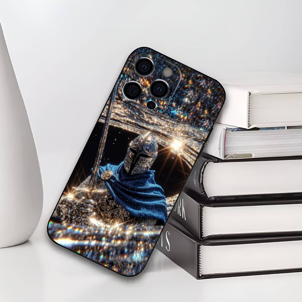 Cool Spartan Phone Case For iPhone 17,16,15,14,13,12,11 Plus,Pro Max,XS,Soft Black Cover