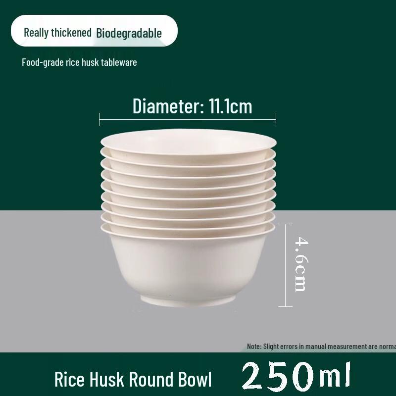 Premium Rice Husk Disposable Bowl