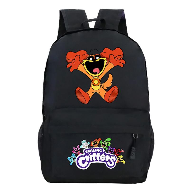 Cartoon Printed Children'S Backpack, Animation Schoolbag, Male And Female Primary And Secondary School Students Outdoor Travel Backpack