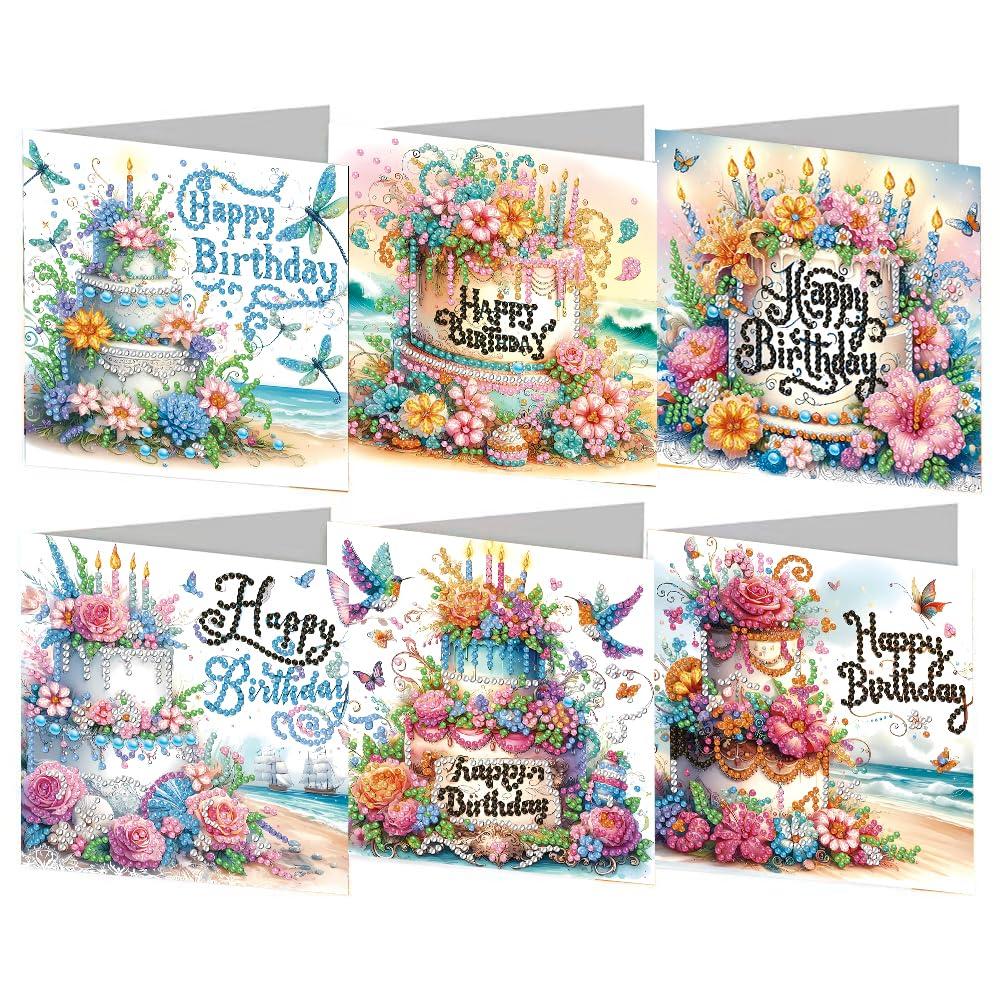 Diamond Painting Greeting Cards Handmade Diamond Art Cards Diamond Art Greeting Cards Arts Crafts for Birthday Thanksgiving Day