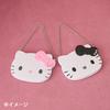 Sanrio Mirror with Chain Love Hello Hello Kitty Black Makeup Mirror Portable 338826 Double-Sided (I Kitty)