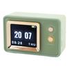 Compact BT Speaker Dynamic Scene Lyrics Desktop Clock Calendar Projection Screen Speaker for Daily