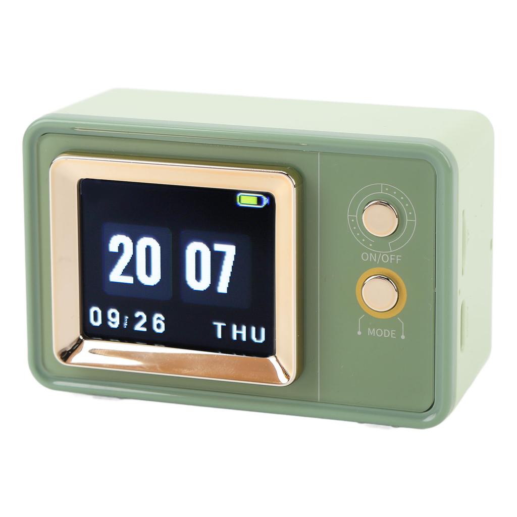 Compact BT Speaker Dynamic Scene Lyrics Desktop Clock Calendar Projection Screen Speaker for Daily