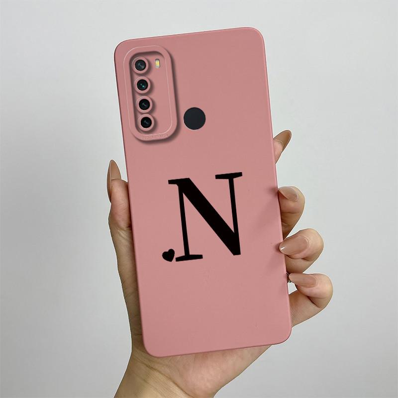 For Xiaomi Redmi Note 8 Case Redmi Note 8T Cover Redmi Note 8 Pro Cases Luxury Letters Square Phone Case Shockproof Back Cover