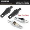 Phantom Foot Pegs Footrest Front Rear Pedals for Harley Softail 2018-2023 Fat Boy Street Bob Low Rider Breakout Slim Deluxe