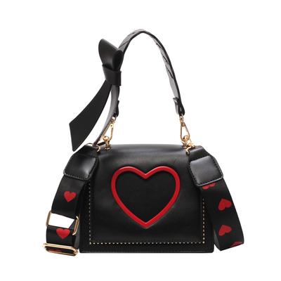 Dames Schoudertas Nieuwe Trend Koreaanse Versie Crossbody Tas Mode Alles-Match Hartvormig Uitgesneden Dames Messenger Handtas
