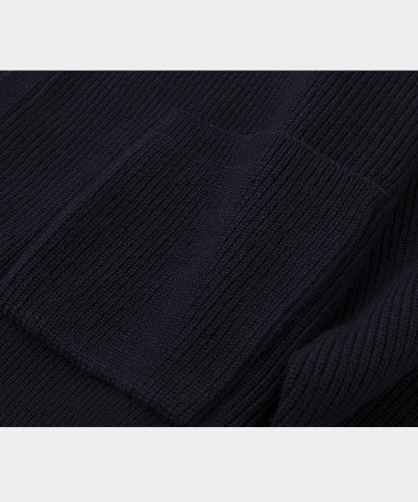 LETTERCOMO Essential V-Neck Cardigan Knit Dark Navy