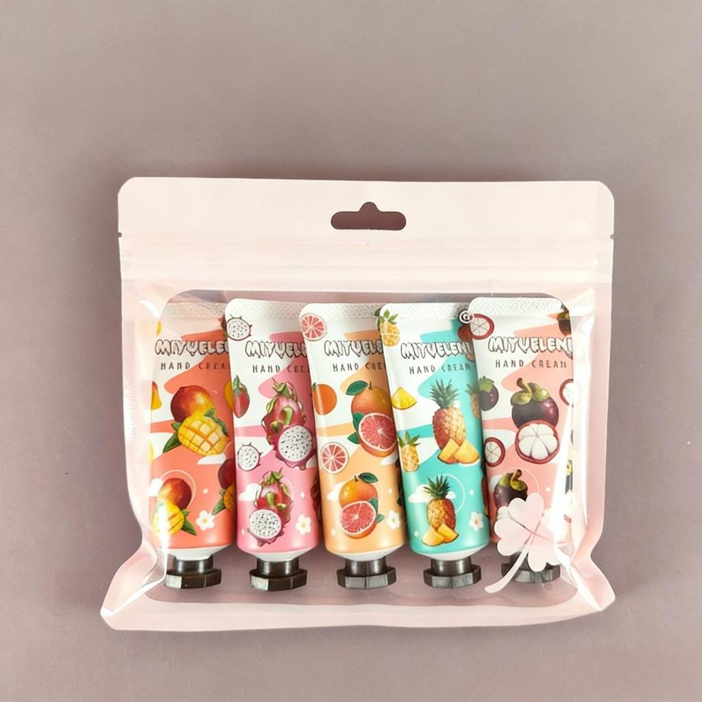 Weihnachts-Handcreme-Geschenkset 5 Teile Feuchtigkeitsspendende Mini-Reiselotion für Damen Herren Weihnachtsstrumpffüller Weihnachtsfeier-Mitbringsel