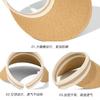 Summer adult sunscreen sunshade big-brimmed straw hat, sun empty top hat UV protection outdoor versatile parent-child hat