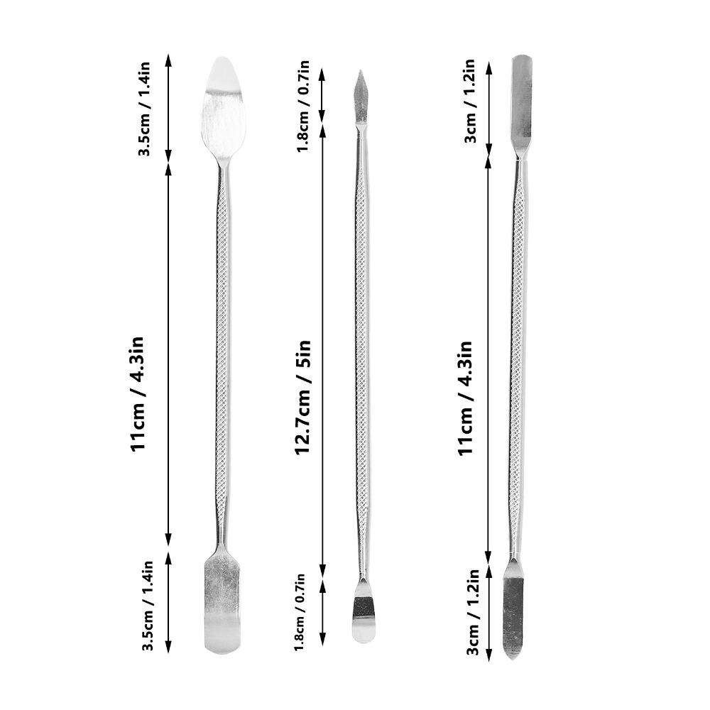 3 Pcs Double-Ended Metal Spudger Dual Ends Pry Tool  for Mobile Phone, Laptop, Tablet Repair