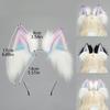 Gradients Color Plush Cats Ear Hairband Comfortable Adjustable For Anime Cosplays Halloween Costume Event Daily Style