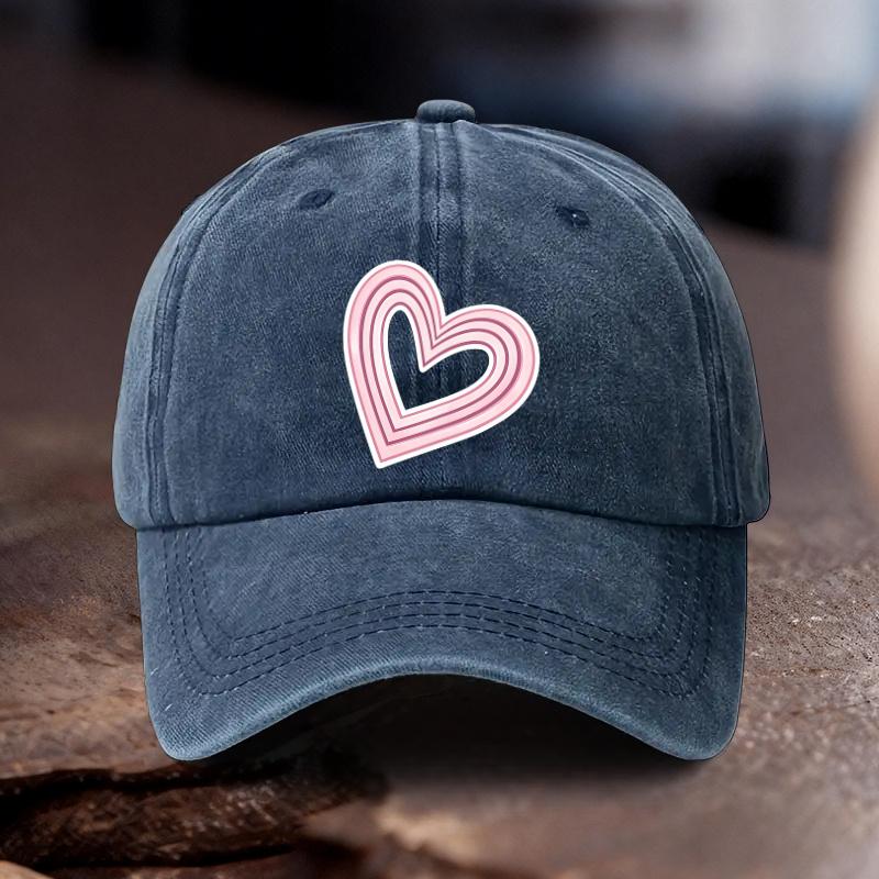 Pc Adjustable Hat with Love Print Pattern Unisex Outdoor Sports Style Ideal Gift for Weddings Parties Birthdays Racing Tea