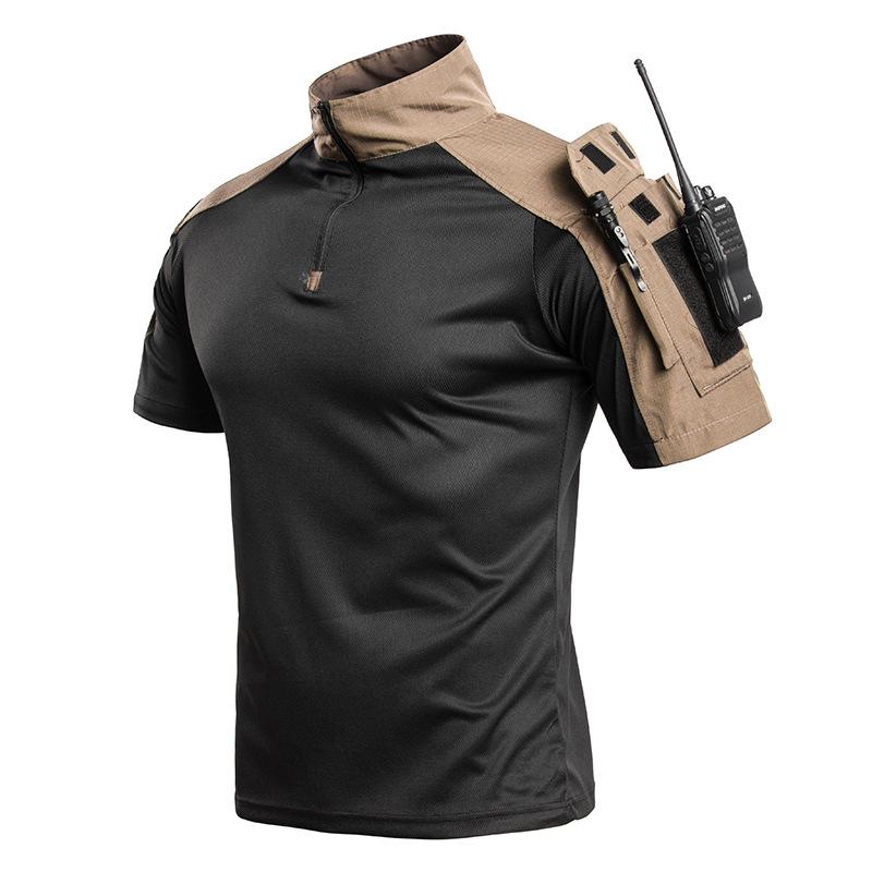 Men's G4 Quick-Dry Tactical Camouflage Training Set: Short-Sleeve, Wear-Resistant, Loose Fit Outdoor T-Shirt & Frog Suit