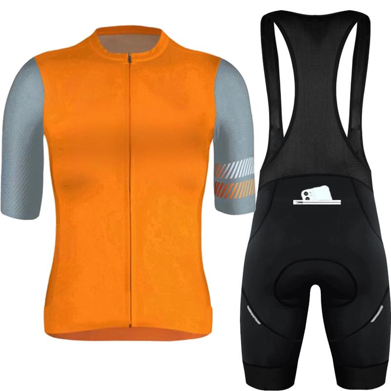 Phtxolue Pro Men Cycling Clothing Anti-Loss Zipper Women Cycling Jersey Set Bike Clothes Anti-UV MTB Bicycle Wear Suit Kit