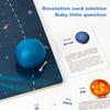 1 Set Kinder Sonnensystem Spielzeug mit 8 3D Sonnen Planeten 9 Karten Modell Universum Astronomische Wissenschaft Lernen STEM Pädagogisch