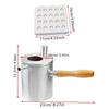Bees Farm Essential Tool Double Layered Stainless Steel Pots for Efficient Wax and Honeys Heating with Secure Handling