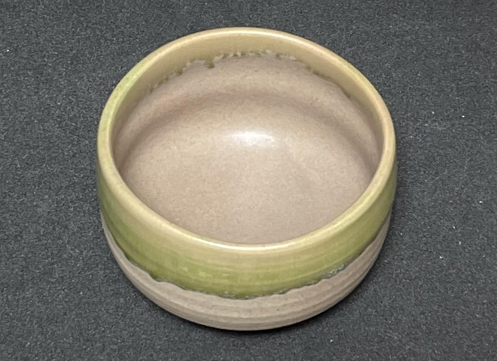 Ale-net Matcha Bowl, W12.5 x D12.5 x H8cm, Oribe Kinzoku Kiln-Carved, Mino Ware, Made in Japan