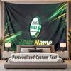 Custom Name Text Tapestry Ireland Rugby Personalized Polyester Wall Tapestry For Bedroom And Room