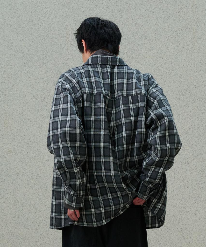 DESIRED Brushed Overfit Check Shirt-Ffsk5411D09