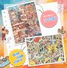 JIAMEI Kawaii 3D Cartoon Modern Architecture Trend Style Miniature Scene Stickers DIY Stacked Scrapbook Stickers Children Gifts