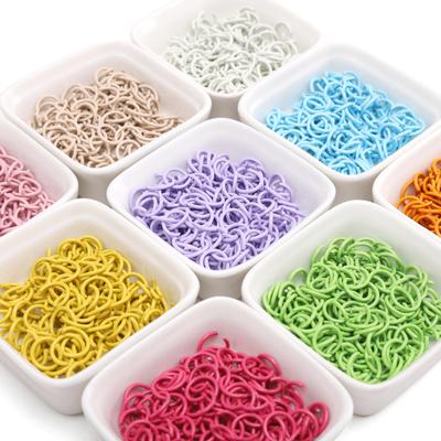 50 Stück Verdrehte Einzel-Schleifen-Sprengringe Für DIY Halskette Armband Schmuckherstellung Bastelzubehör