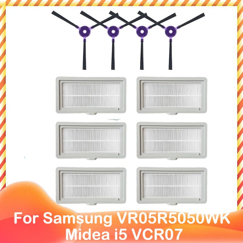 Spare Side Brush Strip Hepa Filter Mop Rag for Midea i5 VCR07 VCR08 MR09 Samsung VR05R5050WK Vacuum Cleaner Replacement Part