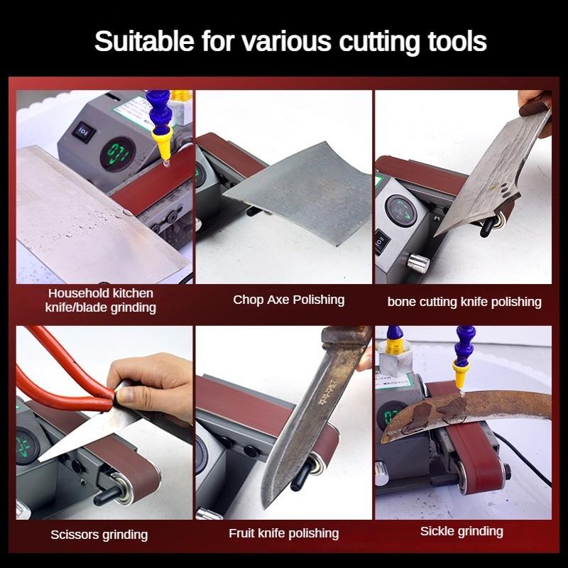 24V Household Multifunctional Automatic Knife Sharpener Small Portable Electric Water Sandblasting Belt Machine