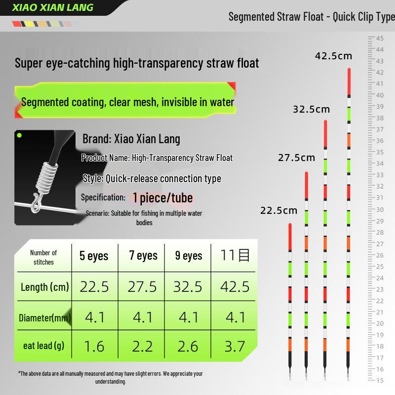 Little Immortal Blei-freier Stand-Schwimmer: Auffälliger, hochempfindlicher Karauschen-Pose für flaches Wasser und leichte Bisse.