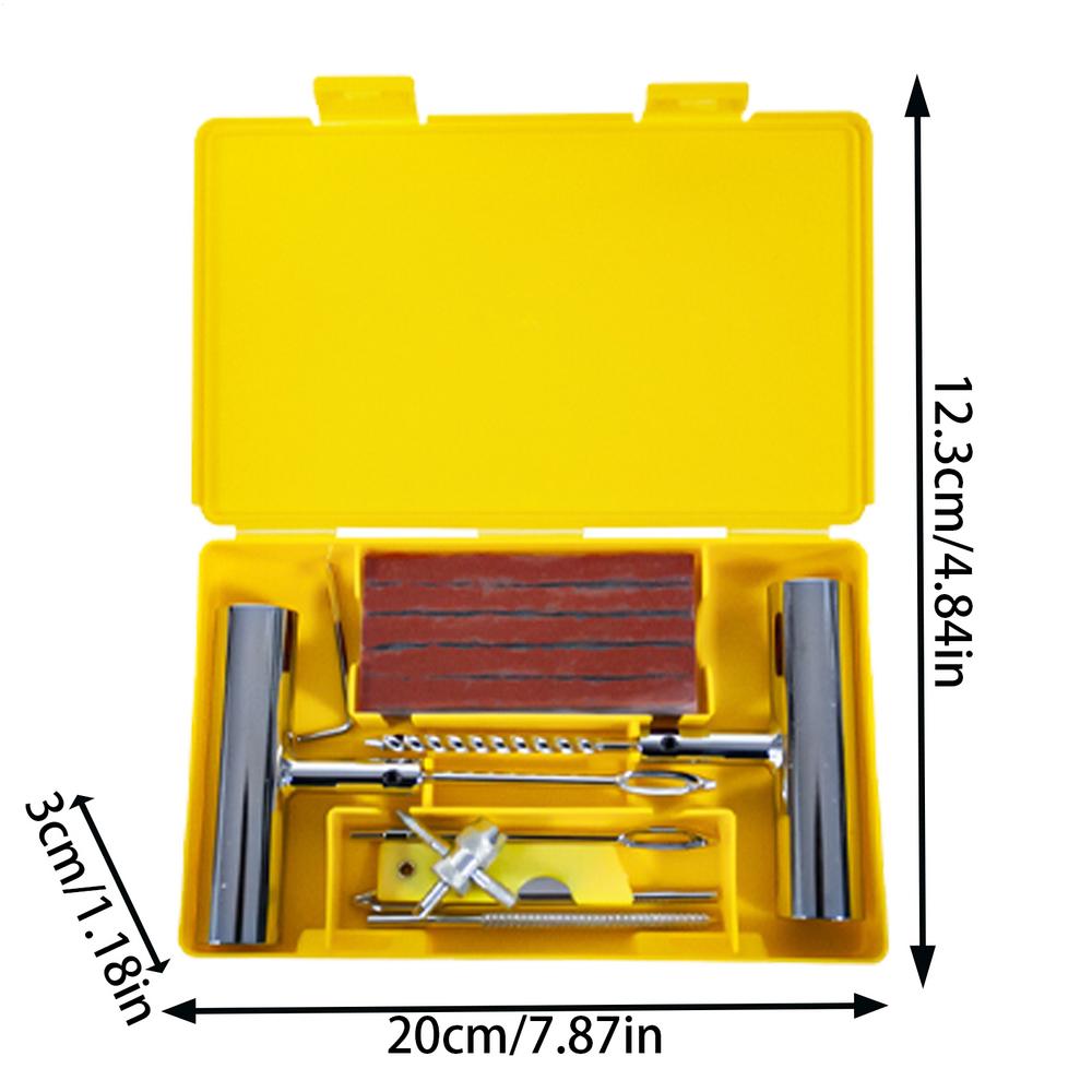 Flat Tire Repair Kit Rustproof Convenient Rustproof Tire Repair Tools High Strength Heavy Duty Automotive Tools For Efficient