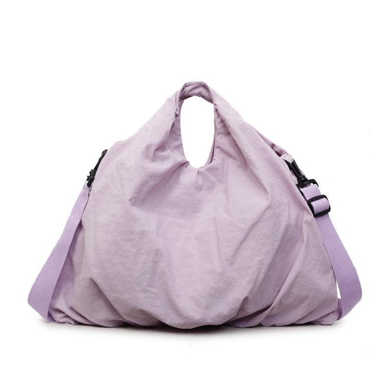 Cool solid color pleated underarm bag simple commuting large capacity new handbag shoulder bag casual shopping bag