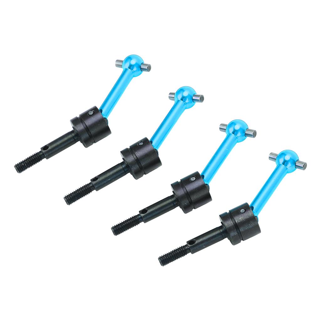 4Pcs Metal Universal Drive Shaft CVD 70mm for Tamiya TT02 110 RC Car Upgrade PartsBlue